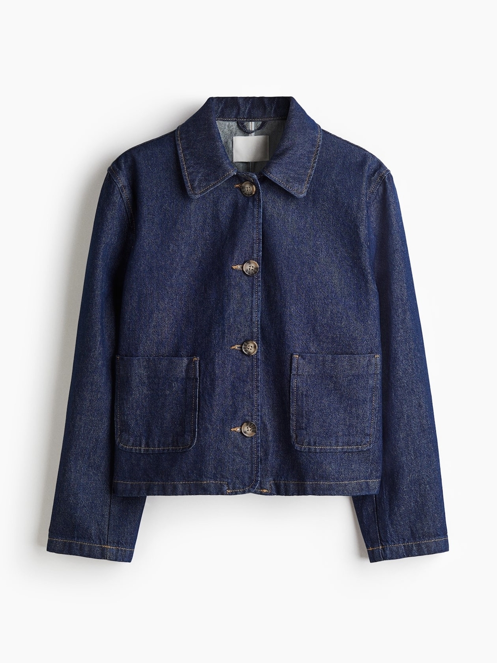 Twill Demin Jacket with Collar